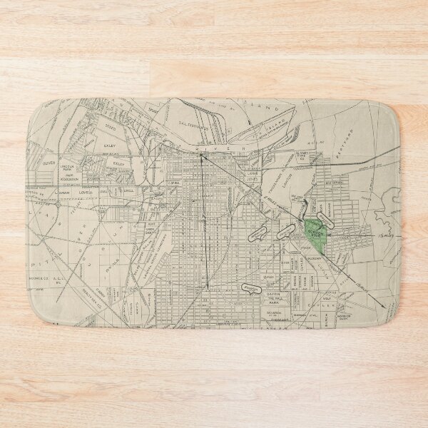 Item preview, Vintage Map of Savannah GA (1923) designed and sold by BravuraMedia.