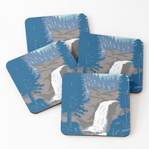 Item preview, Alberta Falls in Rocky Mountain National Park Colorado WPA Poster Art designed and sold by patrimonio.