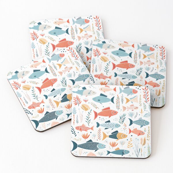 Item preview, Boho Fish Pattern designed and sold by Sophisticas.