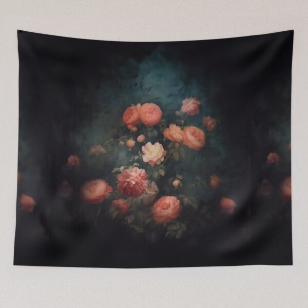 Item preview, Peonies on a Blue Background designed and sold by Peonysunday.