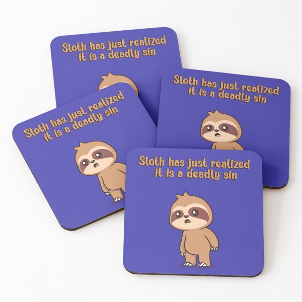 Item preview, Christian humor design seven deadly sins sloth designed and sold by KingdomEmporium.