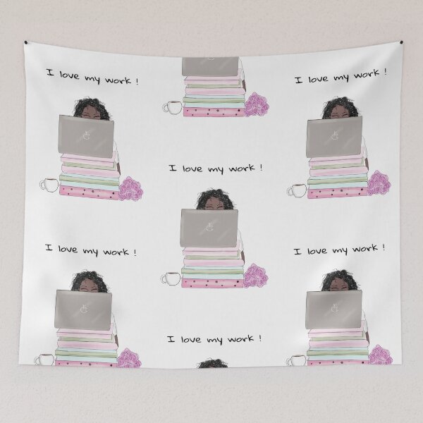 Item preview, I love my work, illustration,  designed and sold by Meghaillustrat.