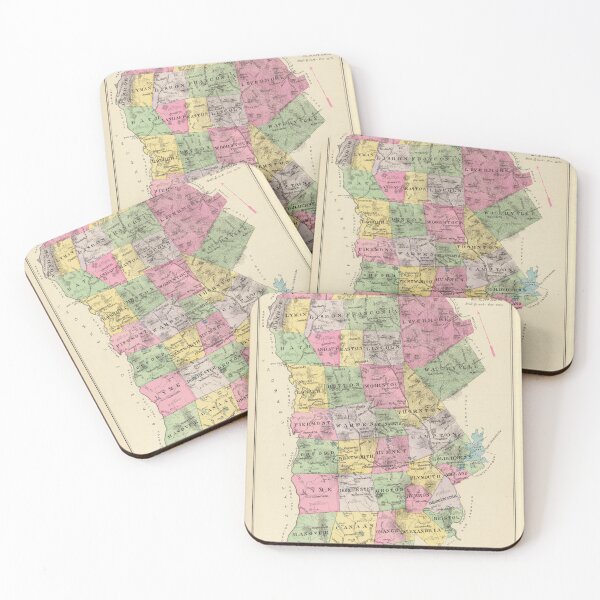 Item preview, Vintage Map of Grafton County NH (1892) designed and sold by BravuraMedia.