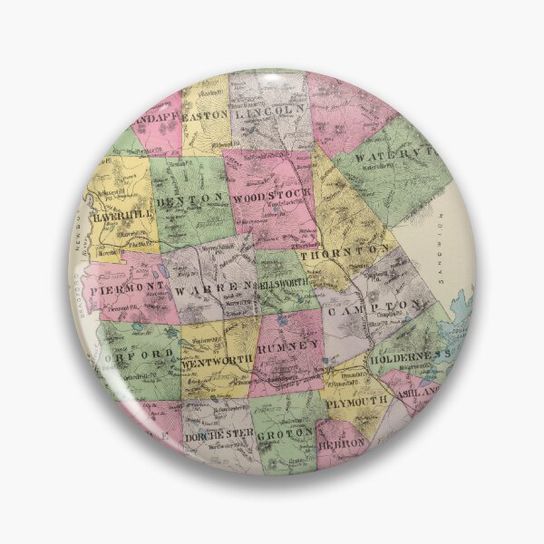 Item preview, Vintage Map of Grafton County NH (1892) designed and sold by BravuraMedia.