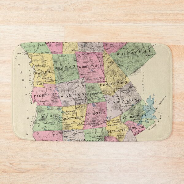 Item preview, Vintage Map of Grafton County NH (1892) designed and sold by BravuraMedia.