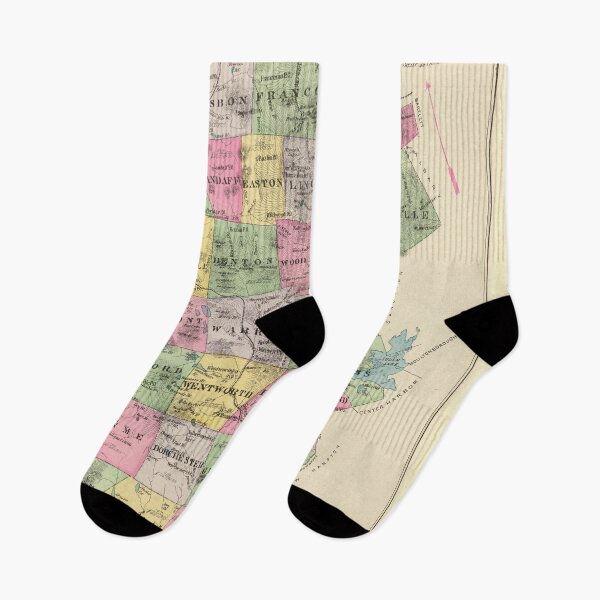 Item preview, Vintage Map of Grafton County NH (1892) designed and sold by BravuraMedia.