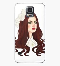 Lana Del Rey Digital Drawing Design (flowers) Case/Skin for Samsung Galaxy