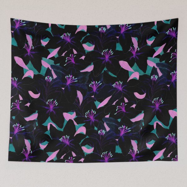 Item preview, Lily Flowers Night designed and sold by MitaDreamDesign.