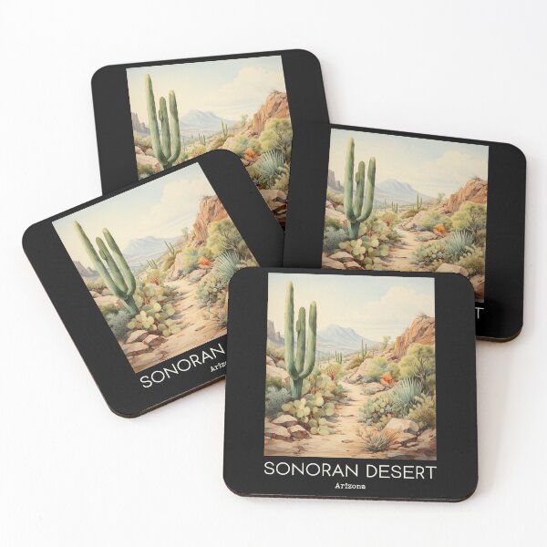 Item preview, A Vintage Travel Illustration of Sonoran Desert - Arizona - US  designed and sold by GoodOldVintage.