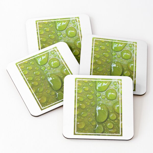 Item preview, Green Droplets | Nature Photography | Au naturel 011 designed and sold by gokatme.