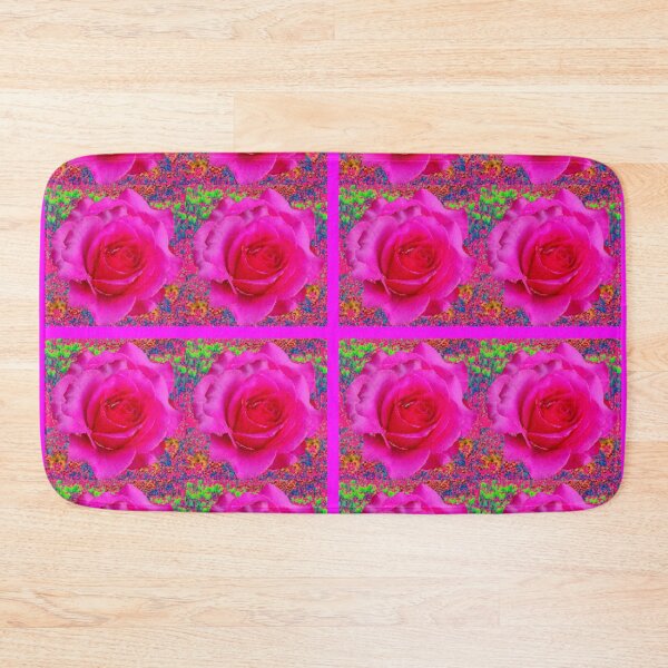 Artikelvorschau, FUCHSIA FARBE GARTENROSENMUSTER KUNST entworfen und verkauft von sharlesart.