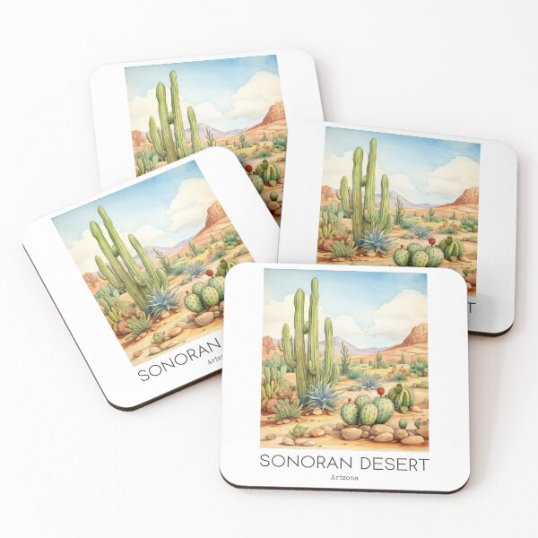 Item preview, A Vintage Travel Illustration of Sonoran Desert - Arizona - US  designed and sold by GoodOldVintage.