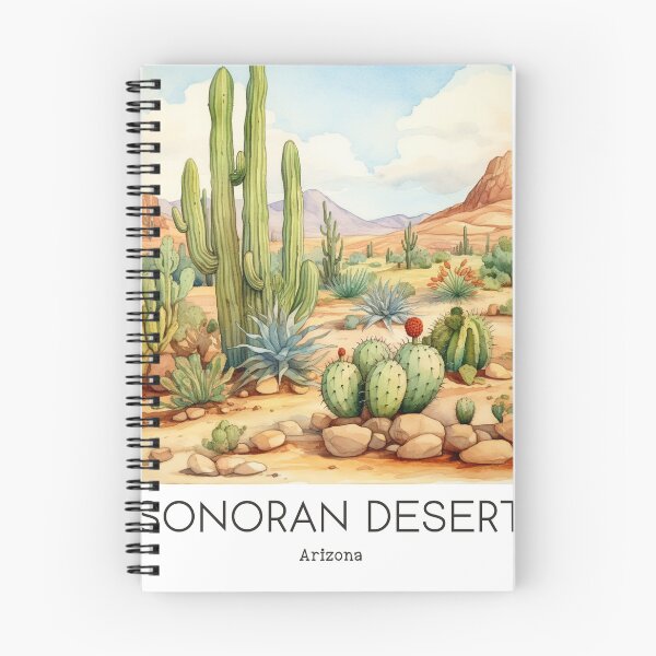 Item preview, A Vintage Travel Illustration of Sonoran Desert - Arizona - US  designed and sold by GoodOldVintage.