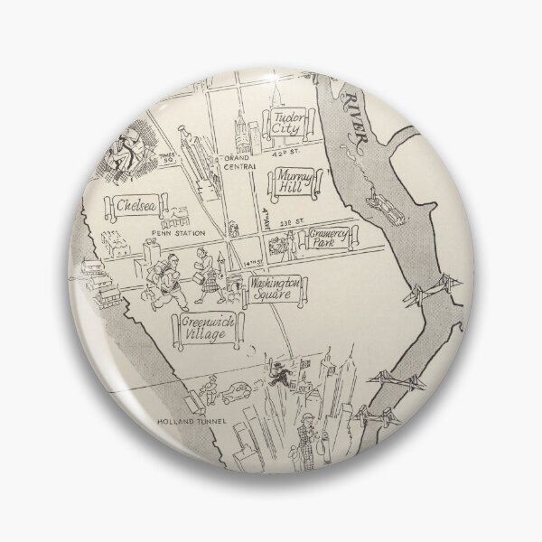 Artikelvorschau, Vintage Pictorial Map of New York City (1925) entworfen und verkauft von BravuraMedia.
