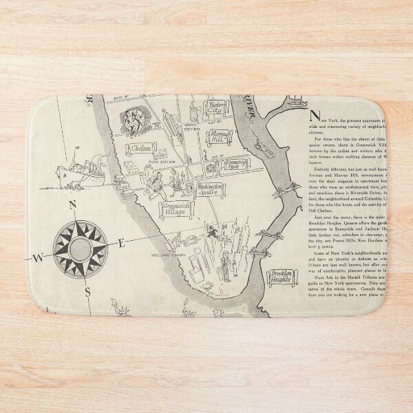 Item preview, Vintage Pictorial Map of New York City (1925) designed and sold by BravuraMedia.