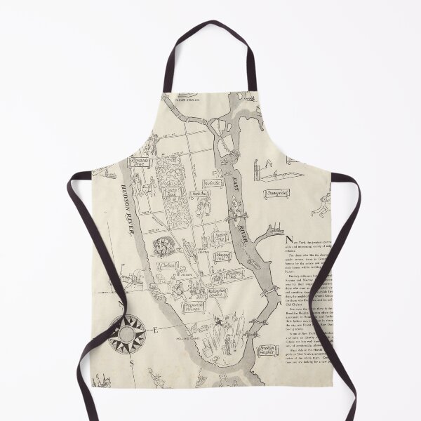 Item preview, Vintage Pictorial Map of New York City (1925) designed and sold by BravuraMedia.