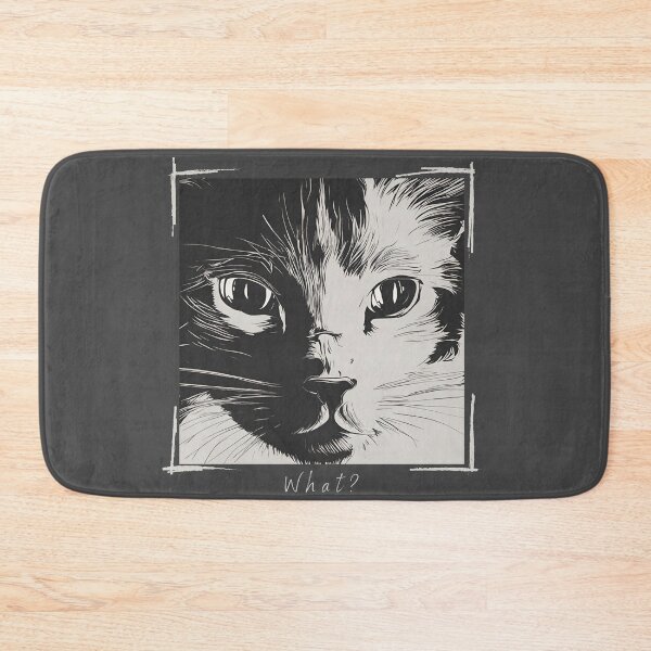 Item preview, Cat What ? Mesmerized Black And White Cat designed and sold by Dididudidam.
