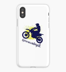 MY FIRST CAR WAS A MOTORCYCLE TSHIRT BIKER iPhone Case/Skin