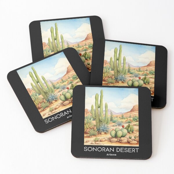 Item preview, A Vintage Travel Illustration of Sonoran Desert - Arizona - US  designed and sold by GoodOldVintage.