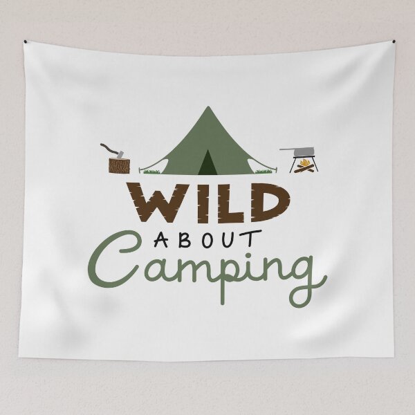 Item preview, Wild About Camping Color Illustrative Design designed and sold by NataliePaskell.