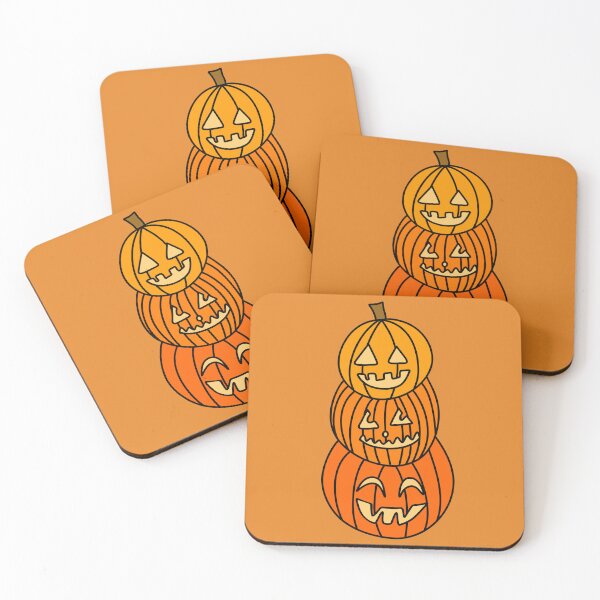 Item preview, Stack of Jack O Lantern Pumpkins Cartoon for Halloween, made by EndlessEmporium designed and sold by EndlessEmporium.