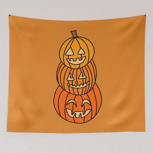 Item preview, Stack of Jack O Lantern Pumpkins Cartoon for Halloween, made by EndlessEmporium designed and sold by EndlessEmporium.