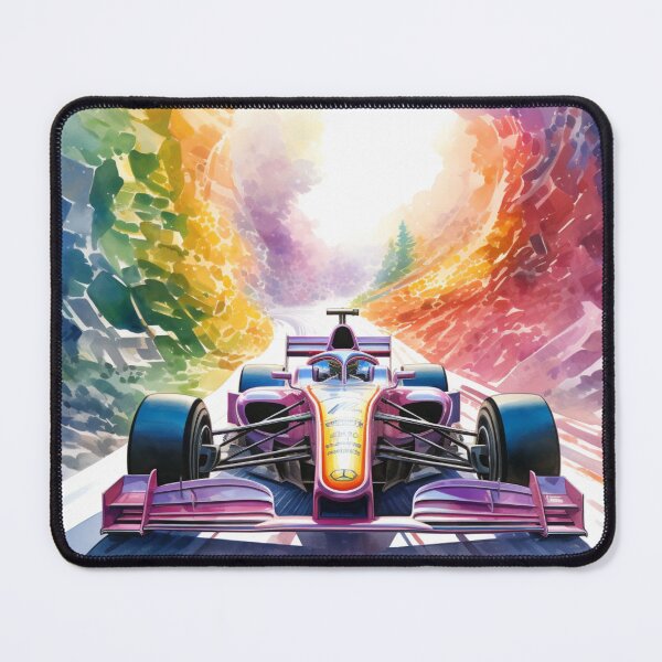 Item preview, A Formula 1 Car on a Rainbow Track designed and sold by Sketch-Shack.