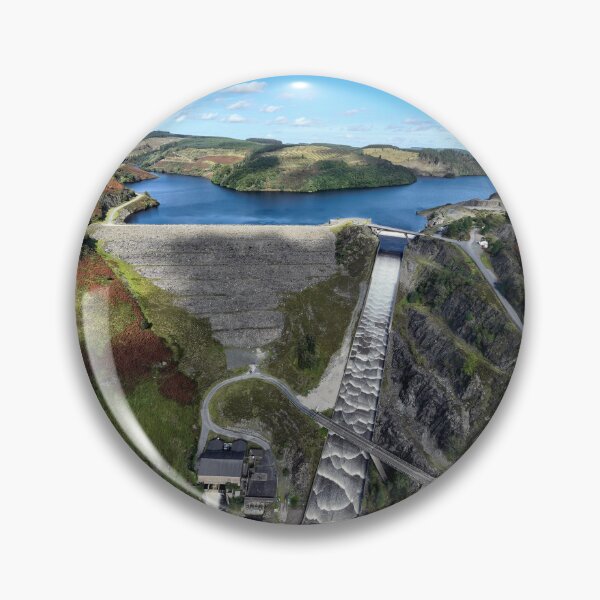 Item preview, Drone view of the Llyn Brianne dam designed and sold by Leighton Collins.
