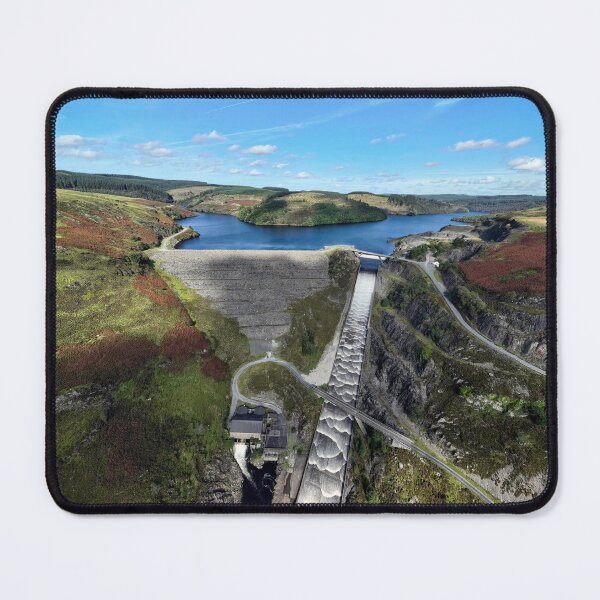 Item preview, Drone view of the Llyn Brianne dam designed and sold by Leighton Collins.