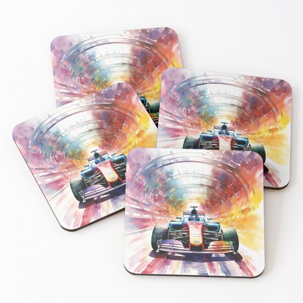 Item preview, A Formula 1 Car on a Rainbow Track designed and sold by Sketch-Shack.