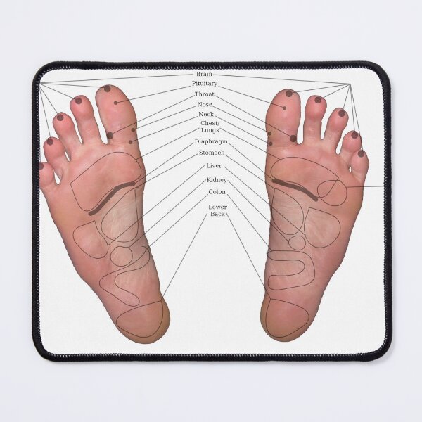 Item preview, Reflexology chart on real feet designed and sold by Scores of Soles.