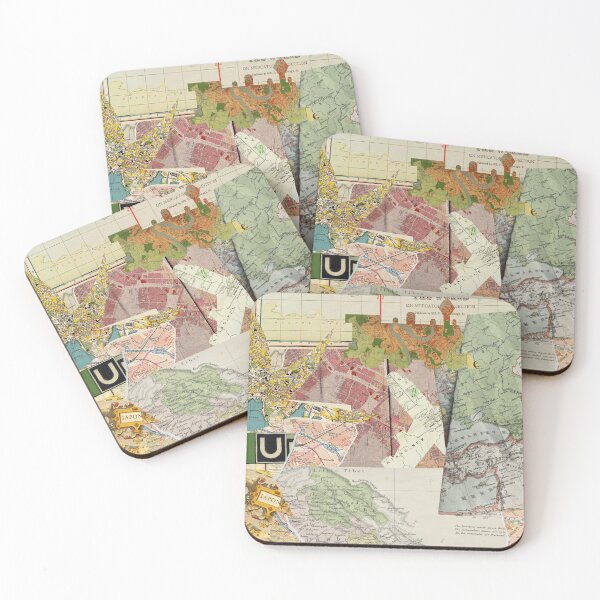 Item preview, Digital art cartography in an abstract way - various maps designed and sold by LDigitalArt.