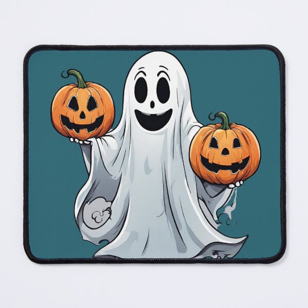 Item preview, Smiling Ghost With Funny Pumpkins Pumpkin Halloween Pretty designed and sold by Dididudidam.