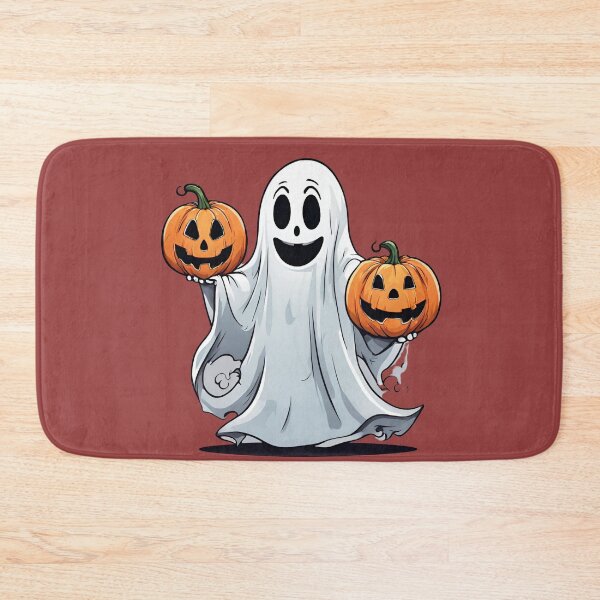 Item preview, Smiling Ghost With Funny Pumpkins Pumpkin Halloween Pretty designed and sold by Dididudidam.