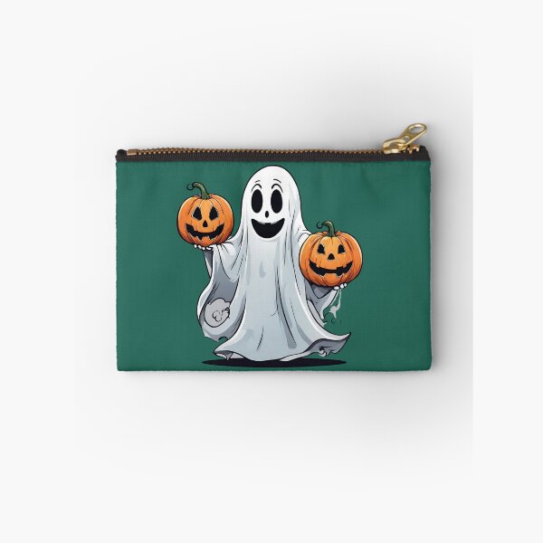 Item preview, Smiling Ghost With Funny Pumpkins Pumpkin Halloween Pretty designed and sold by Dididudidam.
