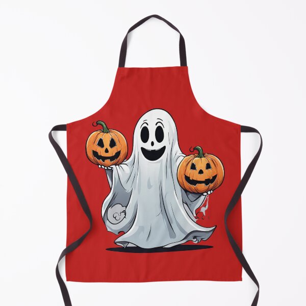 Item preview, Smiling Ghost With Funny Pumpkins Pumpkin Halloween Pretty designed and sold by Dididudidam.