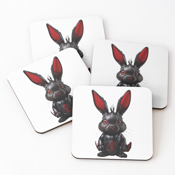 Item preview, Black Evil Red Eyes Bunny Sticker designed and sold by CasyPhone.