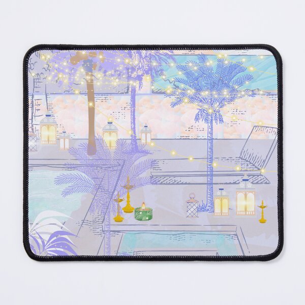 Item preview, Copy of Pool and palms, lanterns, water, designed and sold by Sugar Wisdom .