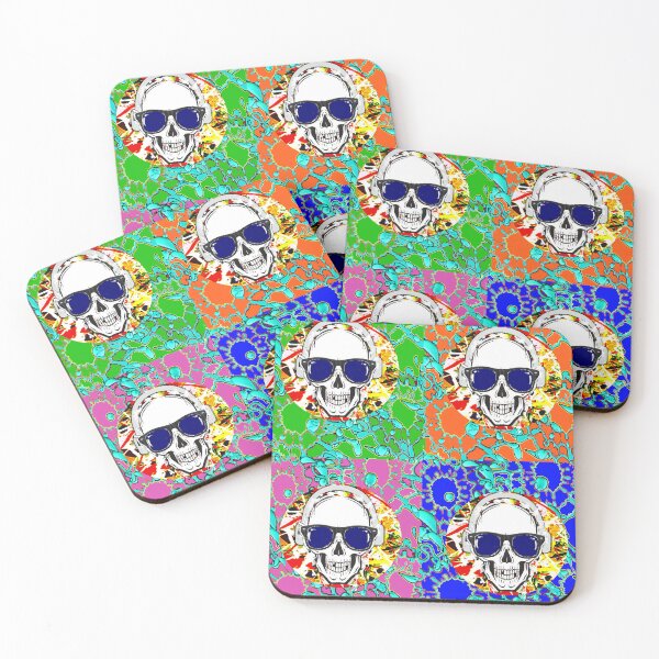 Item preview, tattoo Skull  pop art 7 designed and sold by LowEndGraphics.