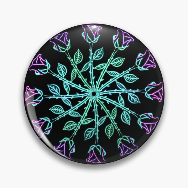 Item preview, Dozen Glowing Purple Roses Mandala  designed and sold by FalcoSkyWolf.