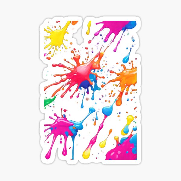 Item preview, Multicolored ink sparks on transparent background designed and sold by DIBUJOS-IDARPIN.