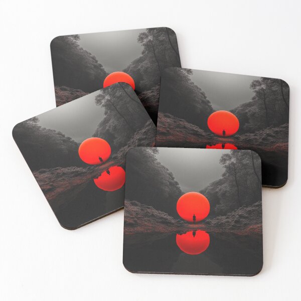 Item preview, Red Sun, monochromatic abstract artwork designed and sold by silent-violin.