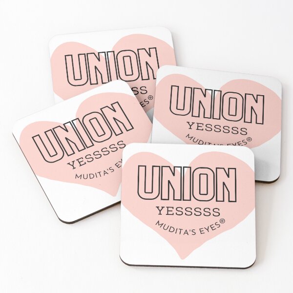 Item preview, Union Yessss Twin Flame Heart Sticker designed and sold by MuditasEyes.