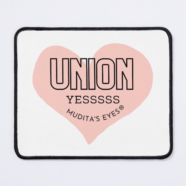Item preview, Union Yessss Twin Flame Heart Sticker designed and sold by MuditasEyes.