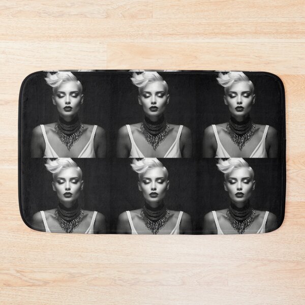 Item preview, High fashion editorial stark contrast model in black and white designed and sold by AI-Only Creations.