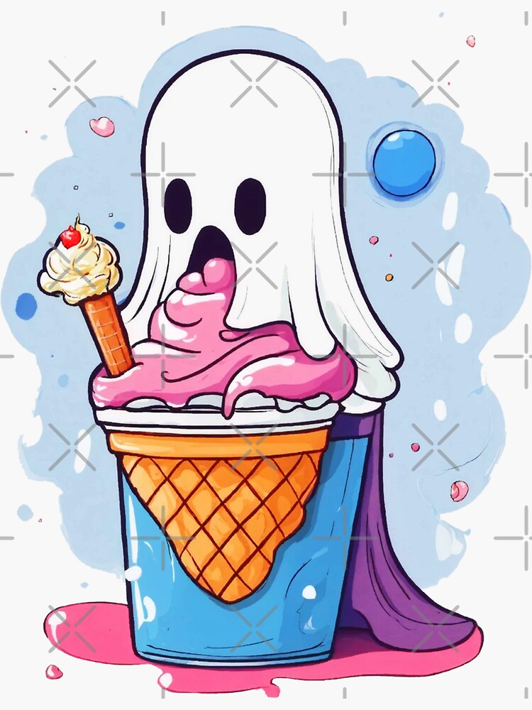 Ghost Eat Ice cream