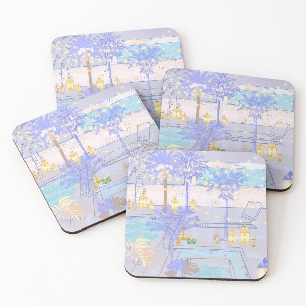 Item preview, Copy of Pool and palms, lanterns, water,  designed and sold by Sugar Wisdom .