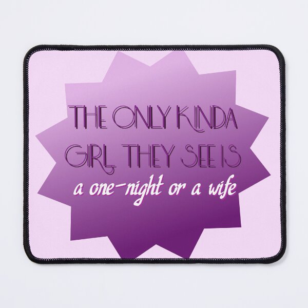 Item preview, only kinda girl they see is a one night or a wife - lavender haze - midnights - Taylor Swift - lyrics designed and sold by sorciere-bleue.