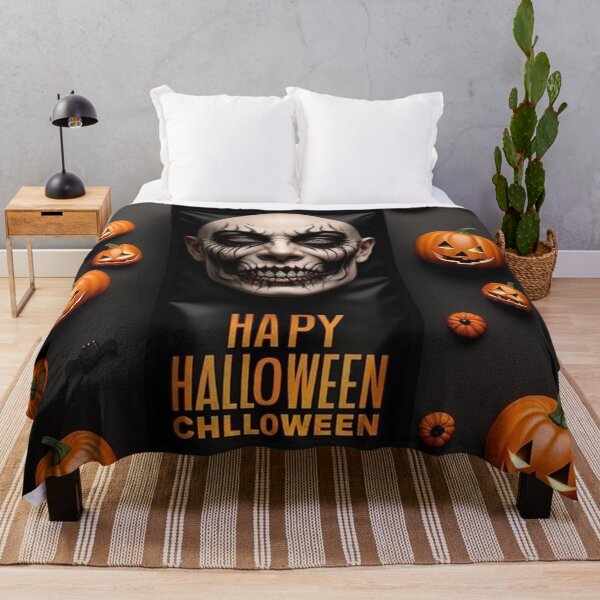 Item preview, Halloween scary face and pumpkins designed and sold by JaroDesign2023.