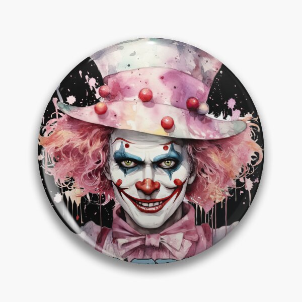 Item preview, No Trick Just Treats Watercolor Clown designed and sold by Sunmoonlove.